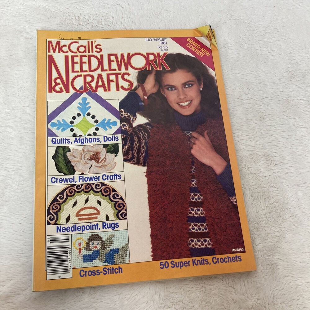 McCall's Needlework & Crafts Magazine July August 1981 Crafts Knitting Sewing